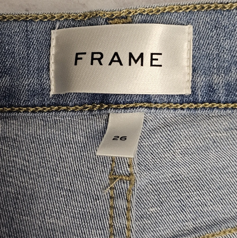 Frame Denim Le High Straight Leg Flare Light Blue Jeans 26 NWT - Picture 8 of 9